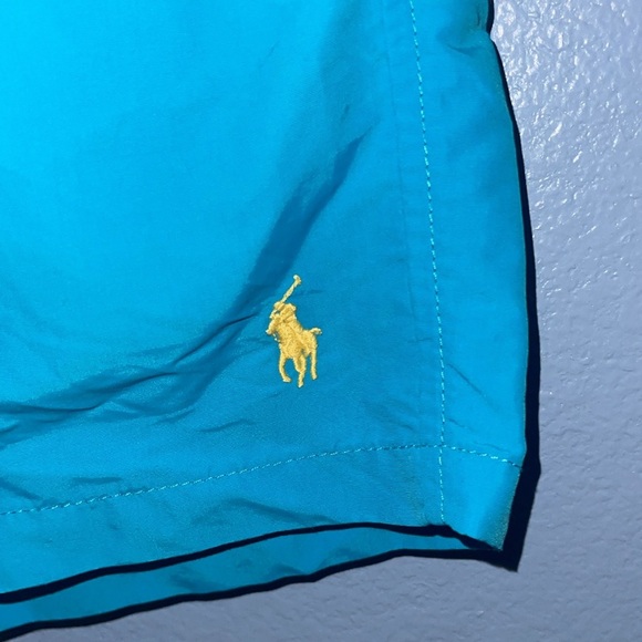 Polo Ralph Lauren Men's Blue Swim Trunks Size L Beach Summer Quick-Dry. B3 - Picture 2 of 4